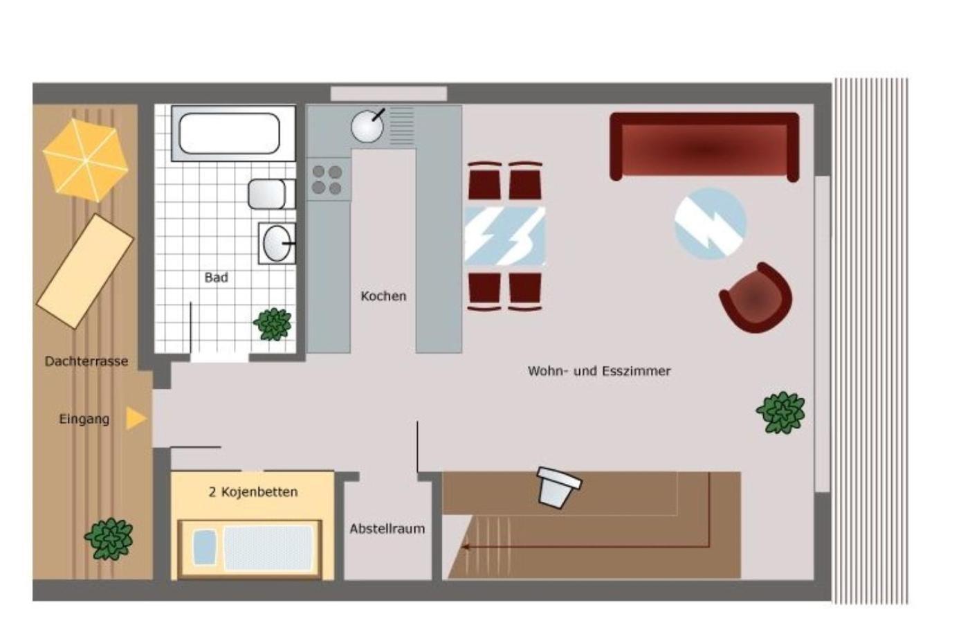 Wohnung Bontje Juist Eksteriør billede